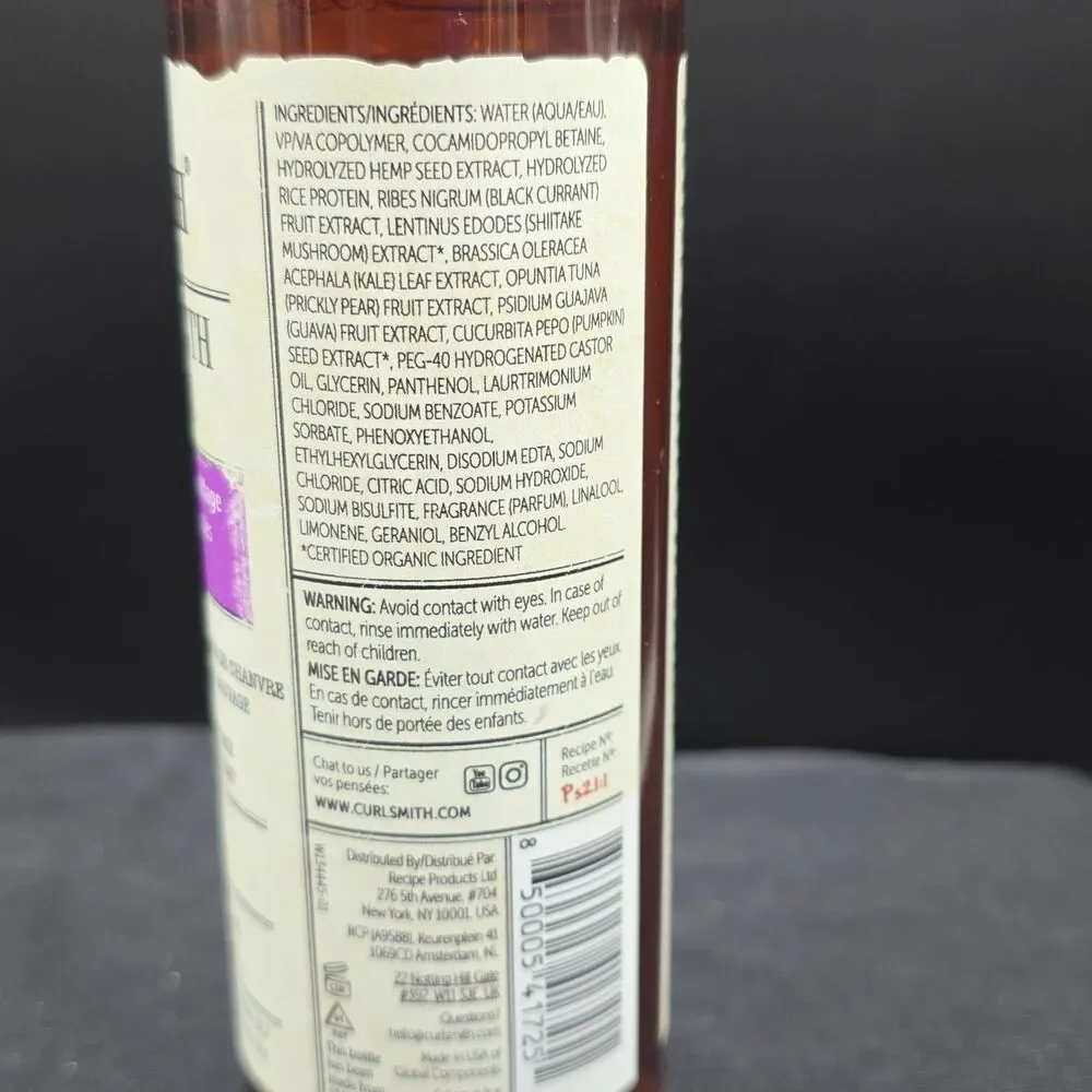 CURLSMITH Bouncy Strength Volume Foam Styling Foam 7.5 Oz NEW Vegan Cruelty Free